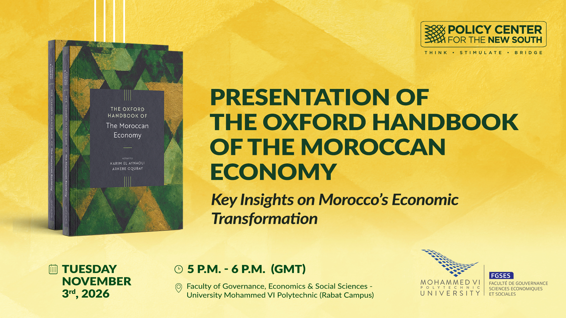 Presentation of the Oxford Handbook of the Moroccan Economy